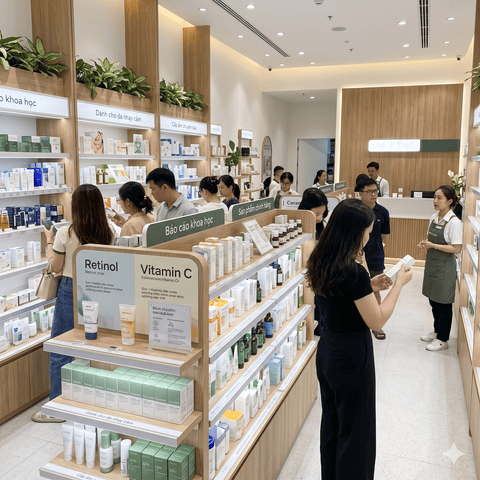 特定商材のクリーンな売り場